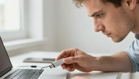 clé usb ne s'affiche pas